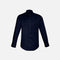 Chemise à manches longues pour homme Biz S522ML en tissu marine, vue de face, style classique et élégance décontractée.