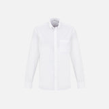 Chemise à manches longues pour homme Biz, modèle S914ML, en coton blanc, vêtement élégant et classique pour homme.