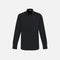 Chemise à manches longues pour homme Biz London noire, tissu élégant, coupe ajustée, idéale pour les tenues professionnelles ou décontractées.