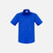 Chemise à manches courtes pour homme Biz Monaco, bleue, en tissu léger, idéal pour un style décontracté et élégant.