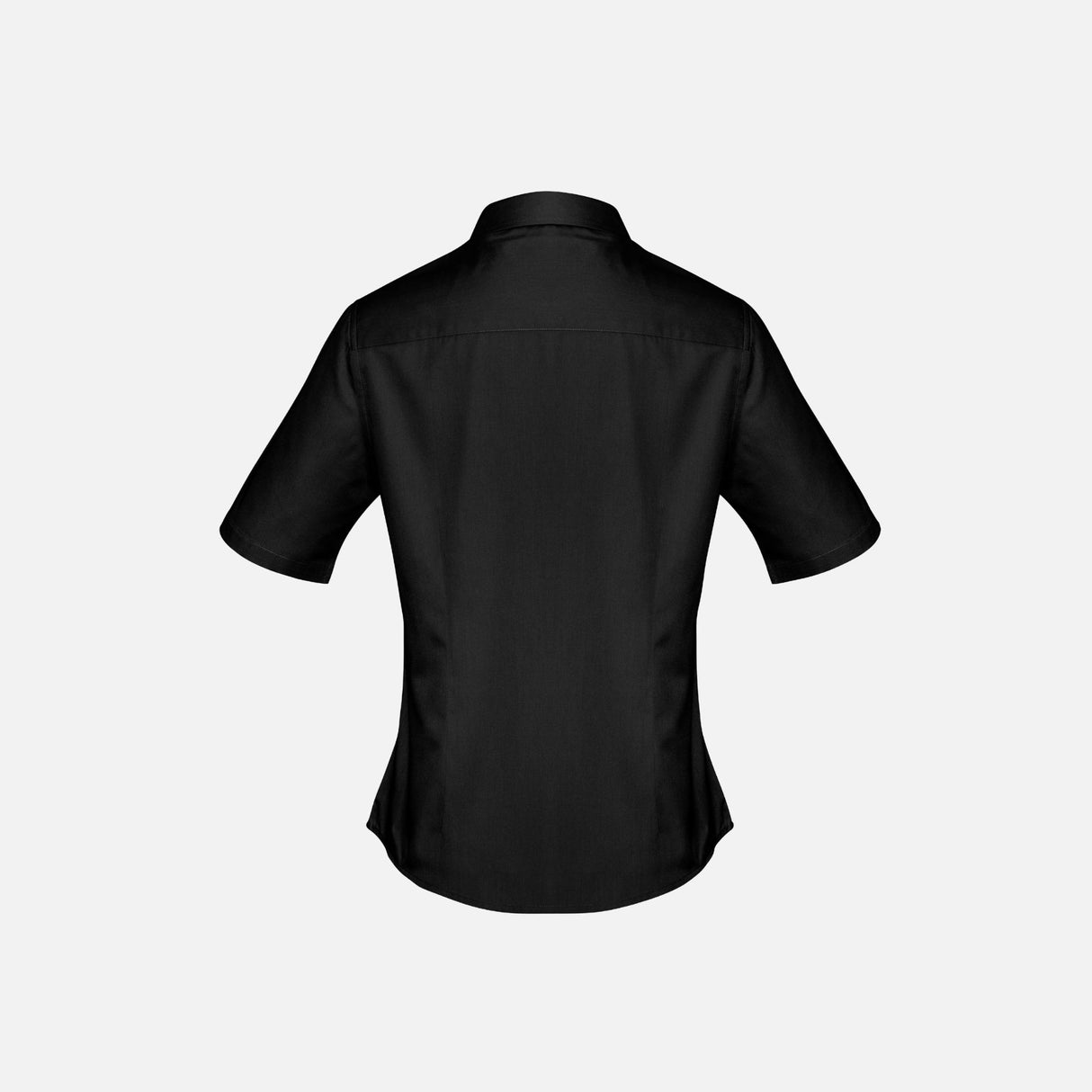 Chemise à manches courtes pour femme Biz noir, vêtement de style décontracté, image montrant le tissu léger et la coupe élégante.