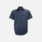 Chemise de travail manches courtes Gatts 650EX marine en tissu extensible, conçue pour le confort et la durabilité.