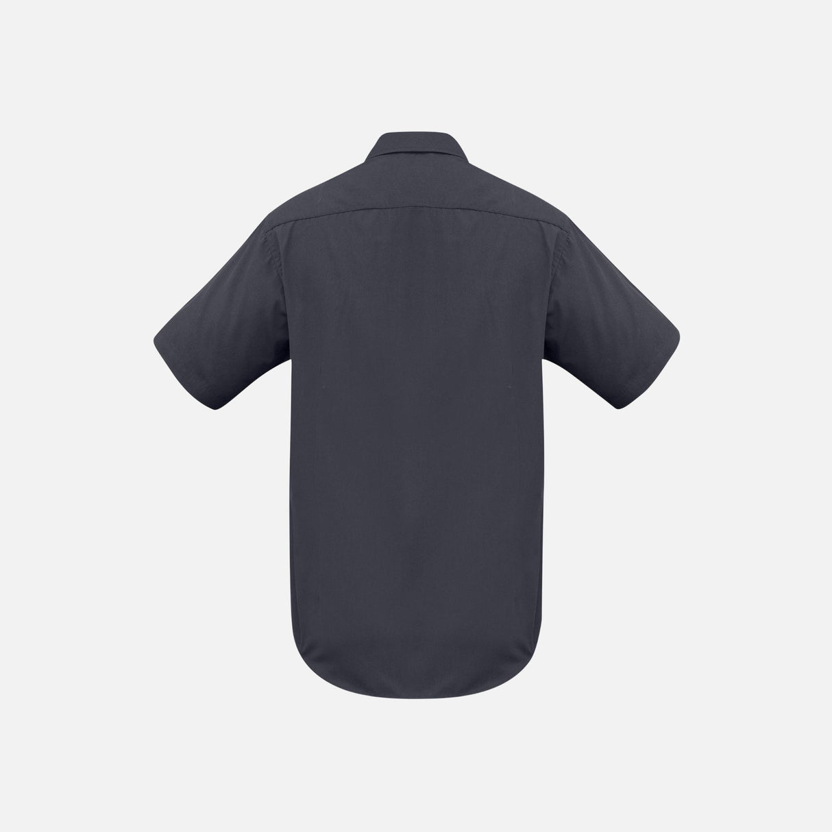 Chemise homme à manches courtes Biz, couleur charbon, en tissu léger, style classique pour homme, vêtement de bureau.