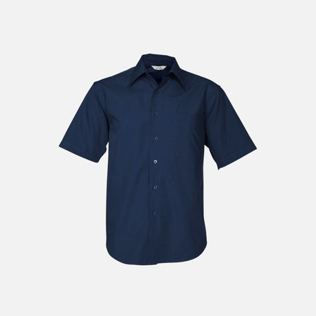 Chemise homme à manches courtes Biz, modèle SH715 en tissu marin, vêtement de style décontracté pour homme.