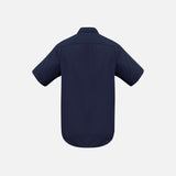 Chemise homme à manches courtes Biz Marine, vêtement de chemise pour homme, style élégant et décontracté, vue de face.