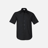 Chemise homme à manches courtes Biz noir, vêtement chemise pour homme, style élégant et décontracté, tissu léger.
