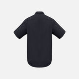 Chemise manches courtes pour homme de la marque Biz, modèle SH715, en tissu noir, adaptée pour un style décontracté et élégant.
