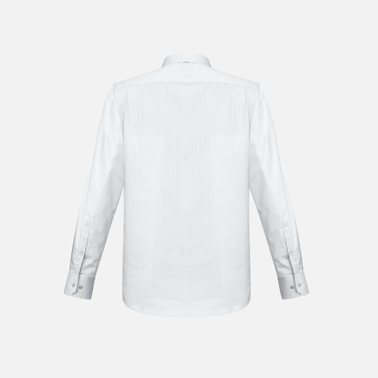 Chemise à manches longues Biz Monaco, blanche, en tissu léger, pour homme, style élégant et classique.