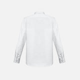 Chemise à manches longues Biz Monaco, blanche, en tissu léger, pour homme, style élégant et classique.