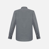 Chemise à manches longues pour homme Biz Monaco gris, vêtement de style élégant et confortable.