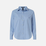 Chemise-manches-longues-femme-DG505W-bleu-devant
