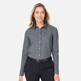 Chemise-manches-longues-femme-DG505W-gris-devant-mannequin