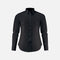 Chemise à manches longues James Harvest Acton pour femme, look professionnel noir, tissu facile d'entretien, vetements chemises.