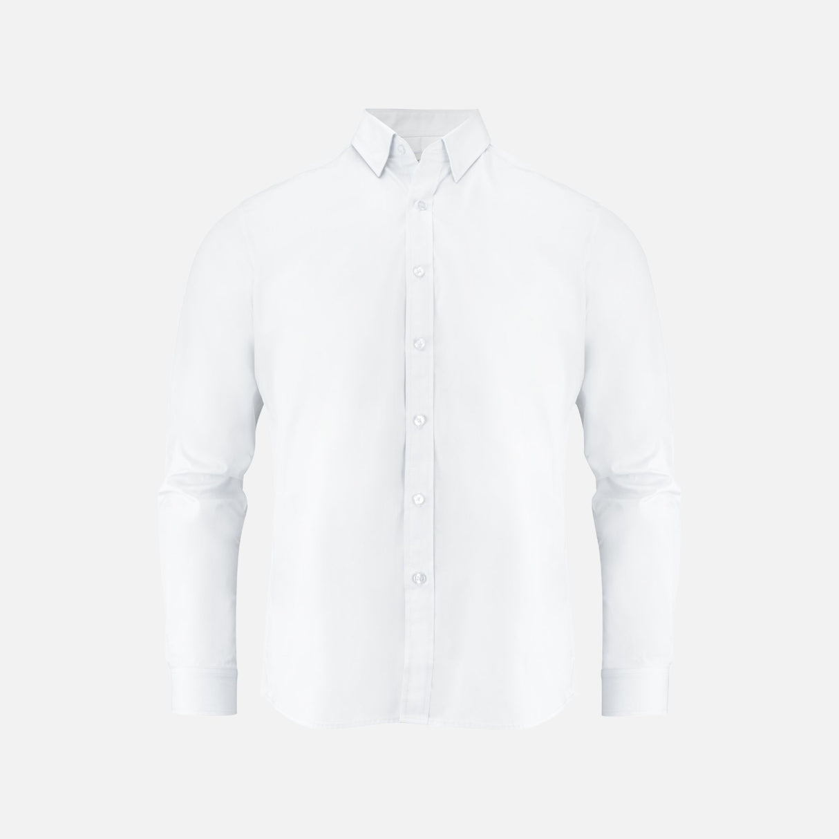Chemise à manches longues blanche James Harvest Acton, style professionnel, tissu facile d'entretien, pour homme.