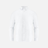Chemise à manches longues blanche James Harvest Acton, style professionnel, tissu facile d'entretien, pour homme.