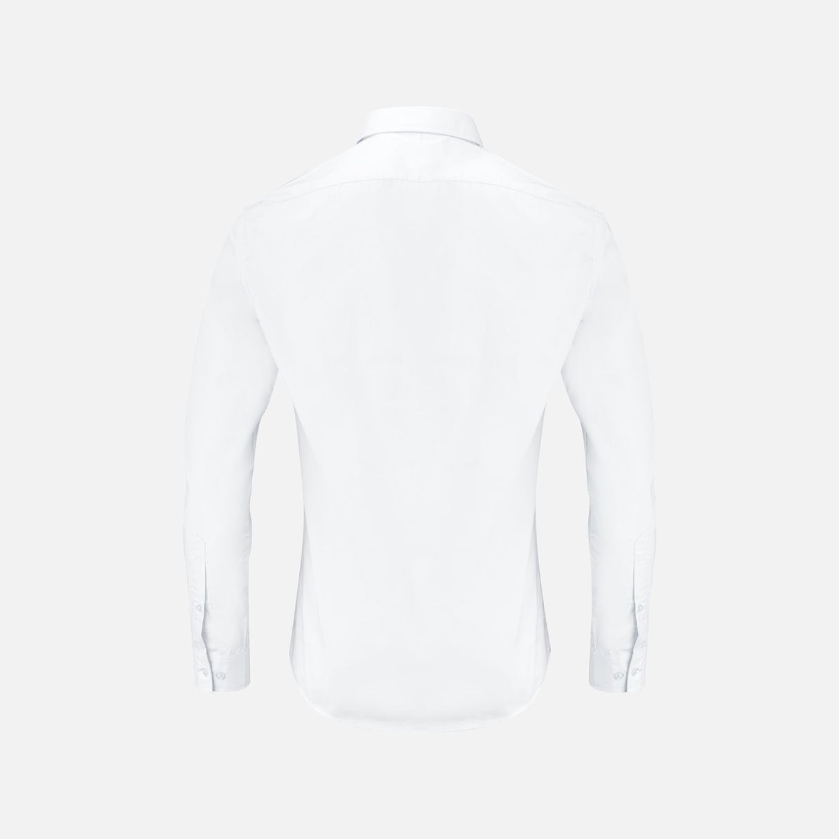 Chemise homme à manches longues James Harvest Acton blanc, look professionnel, tissu facile d'entretien, style classique.