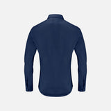 Chemise à manches longues homme James Harvest Acton marine, style business, tissu facile d'entretien, élégance et confort.
