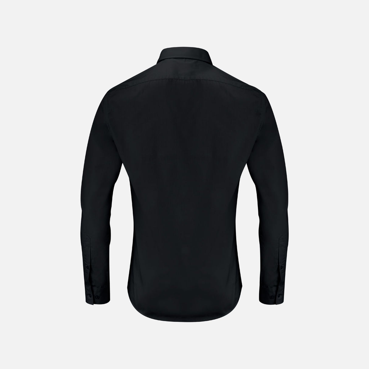 Chemise à manches longues pour homme James Harvest Acton, look business noir, tissu facile à entretenir, élégante et confortable.