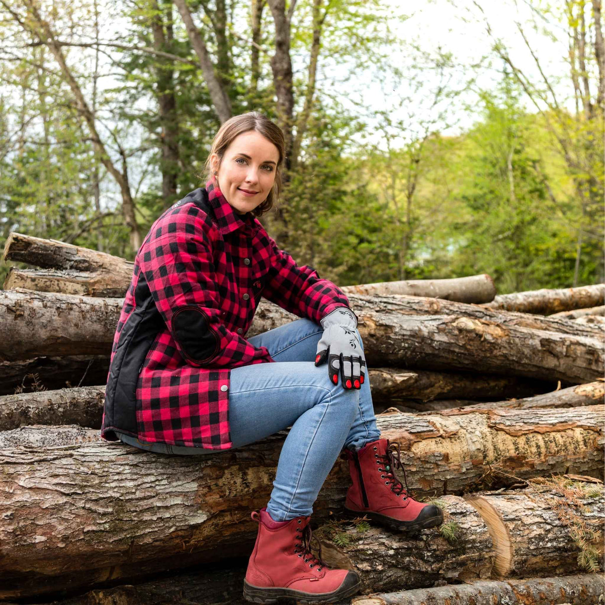 Chemise-travail-femme-Pilote_filles-PF410RO-rouge-lifestyle