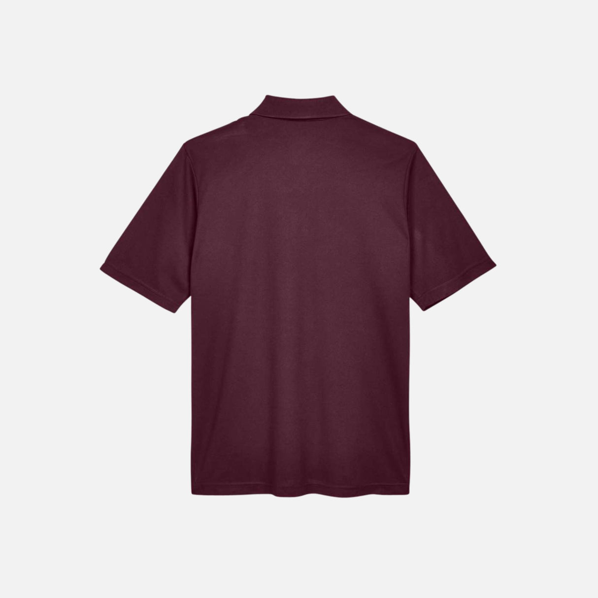 Polo performance Core365 pour homme, vêtement polo en tissu léger, couleur bleue, porté sur mannequin.