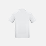 Polo à manches courtes pour homme de la marque Biz, en coton, couleur bleue, porté sur un mannequin.