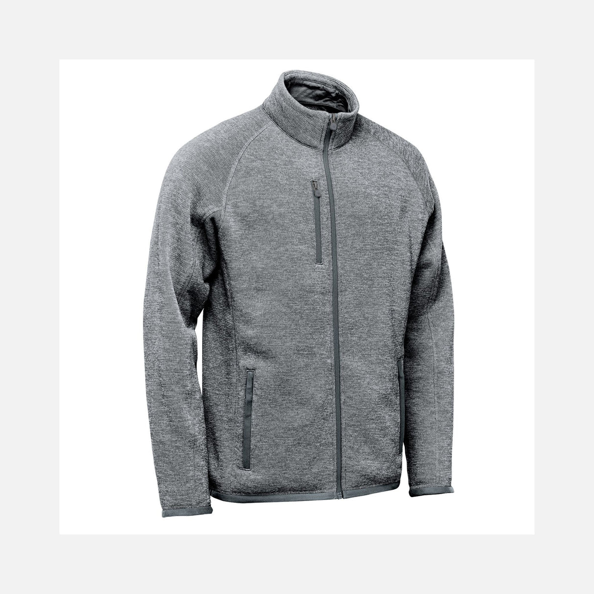 Veste polaire pour homme Stormtech, modèle FHZ-1, en tissu chaud, portée sur un mannequin, couleur noire.