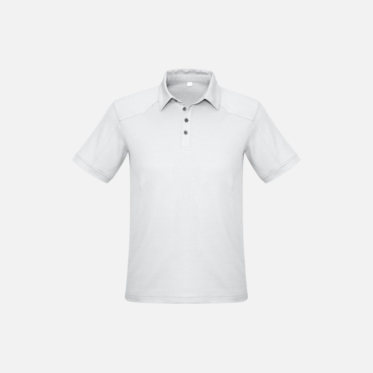 Polo à manches courtes pour homme de la marque Biz, en coton bleu avec col et boutons visibles.
