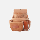 Sac à outils en cuir 3 poches pour gaucher – Robuste et fonctionnel