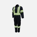 Couvre-tout haute visibilité Gatts marine pour vêtements de sécurité, en tissu résistant et très visible.