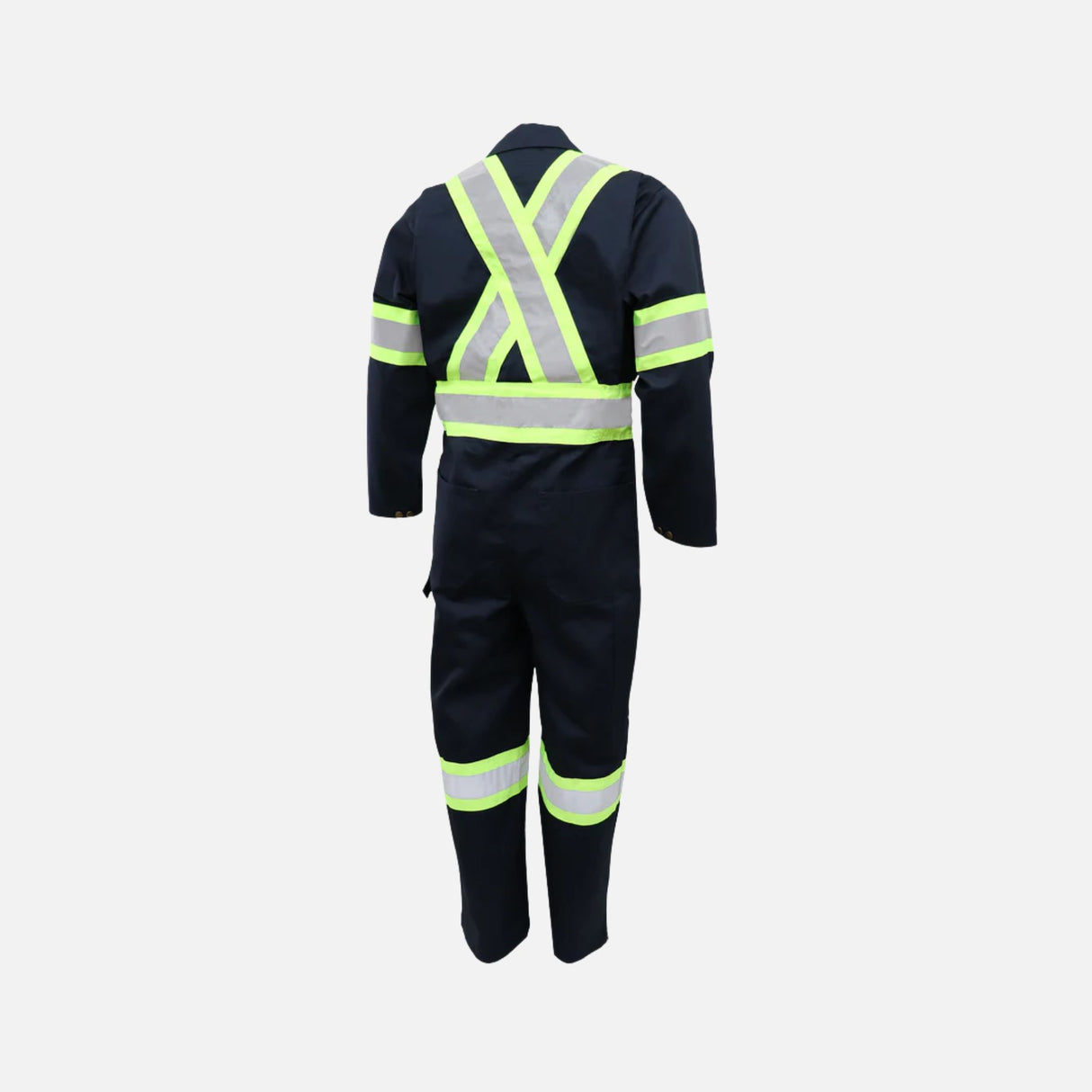 Vêtement de sécurité haute visibilité Gatts 791X4 marine, couvre-tout protecteur avec matériaux réfléchissants.