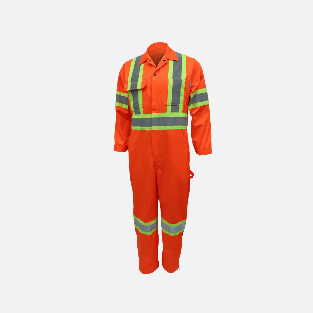 Vêtement de sécurité haute visibilité Gatts orange, couvre-tout pour une visibilité optimale en milieu professionnel.