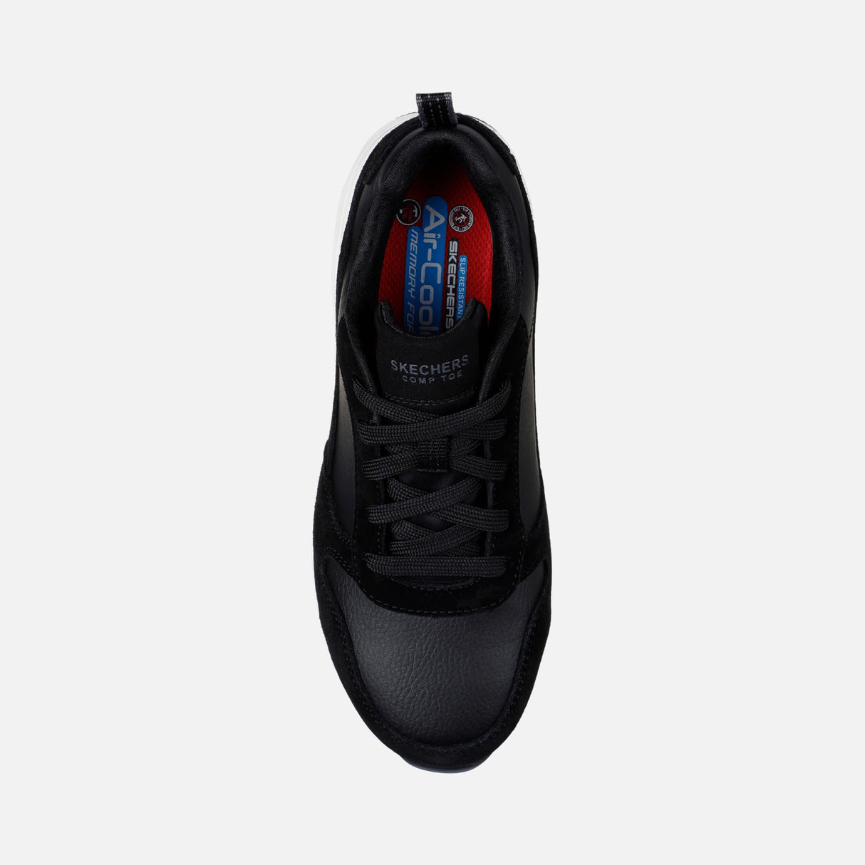 Espadrille-femme-travail-Sketchers-108147-noir-dessus