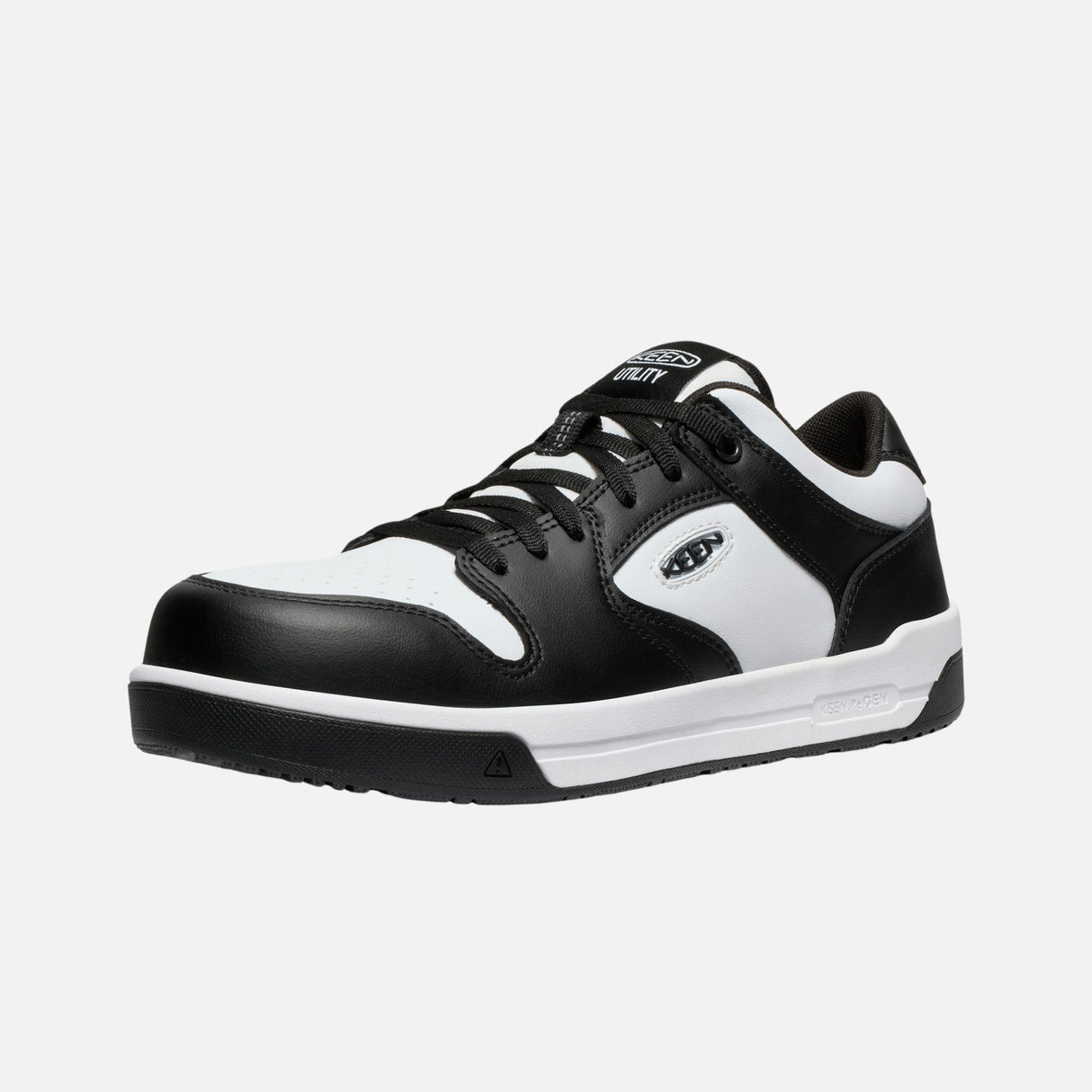 Espadrille-travail-Keen-1029857-blanc-noir-3/4