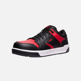 Espadrille-travail-Keen-1029872-rouge-noir-angle-gauche