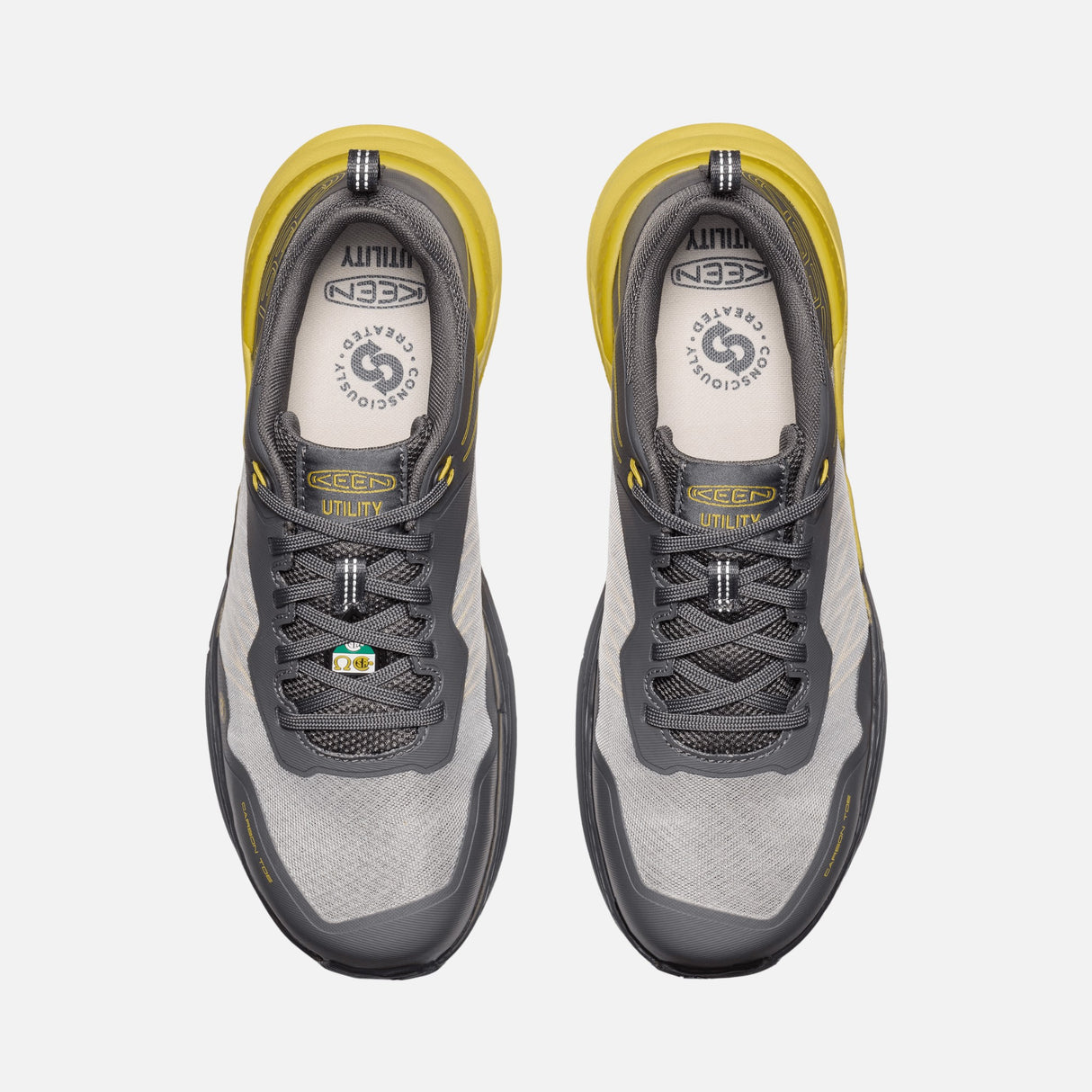 Espadrille-travail-Keen-1030995-gris-jaune-dessus
