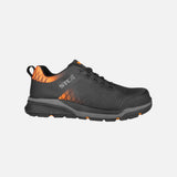 Souliers de travail STC athlétiques et flexibles de couleur orange, conçus pour la sécurité et le confort au travail.
