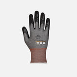 Gants anti-coupure gris Superior Glove en nitrile, protection élevée et adhérence pour travaux sécurisés.