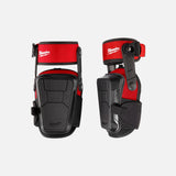 Genouillère stabilisatrice Milwaukee avec sangle de cuisse, protection individuelle pour le travail en noir.