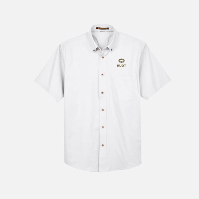 HUOT-chemise-manches-courtes-Harriton-M500S-blanc-devant