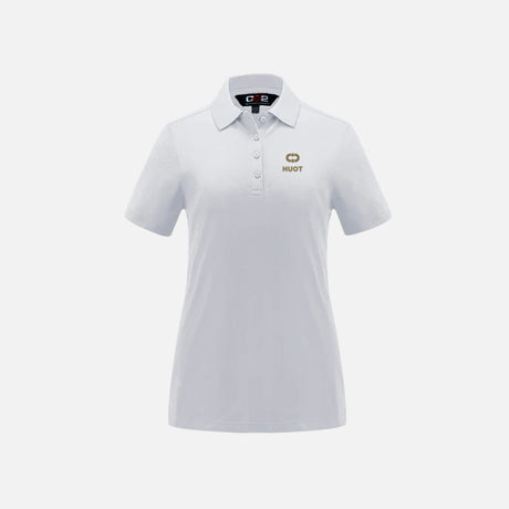 HUOT-polo-manches-courtes-CSW-S0578-blanc-devant