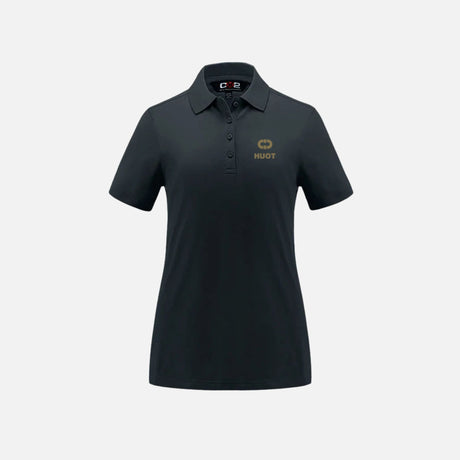 HUOT-polo-manches-courtes-CSW-S0578-noir-devant
