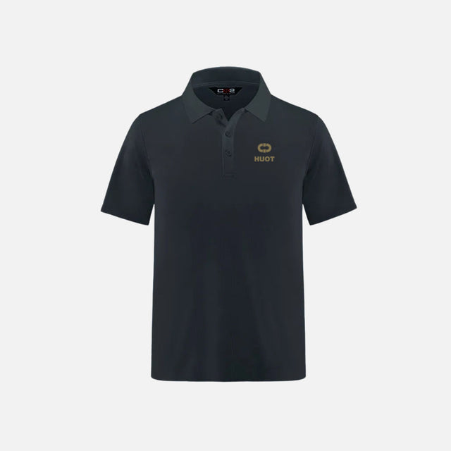 Polo à manches courtes noir de la marque Canada Sportswear, modèle S05785, pour homme ou femme.