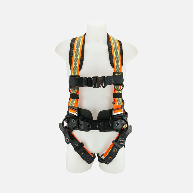 Harnais de soutien haute visibilité Primeline Tools Paladin, avec confort et maintien, pour la sécurité en accessoires de protection individuelle.