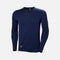 Chandail thermique à col rond Helly Hansen Lifa Max en marine, vêtements pour la gestion de l'humidité et la chaleur.