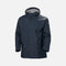 Veste imperméable Helly Hansen marine, robuste et résistante aux intempéries, adaptée pour les vêtements et vestes.