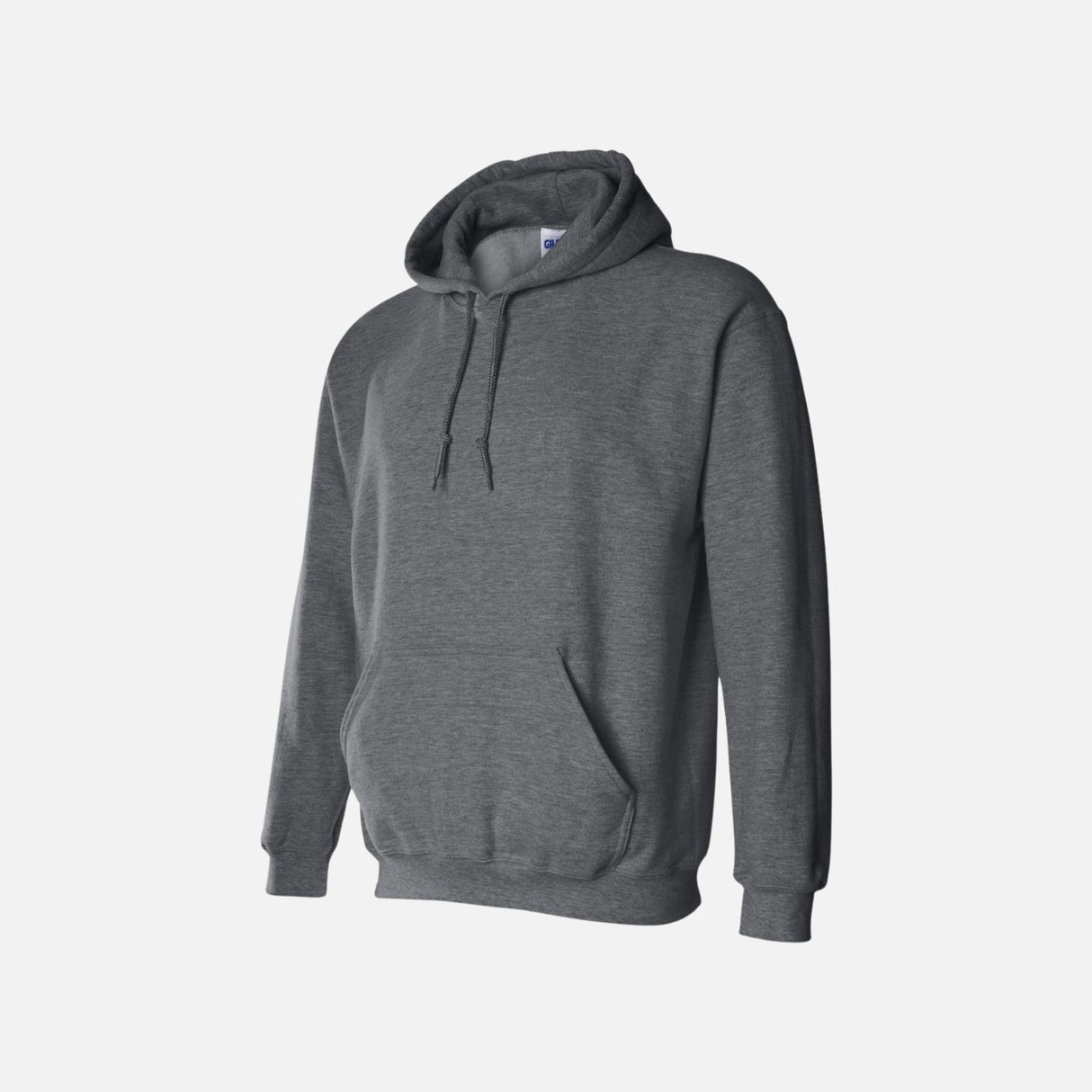 Chandail à capuchon Gildan gris foncé, modèle S, vêtements pour corps, tissu confortable, style décontracté.