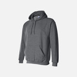 Chandail à capuchon Gildan gris foncé, modèle S, vêtements pour corps, tissu confortable, style décontracté.