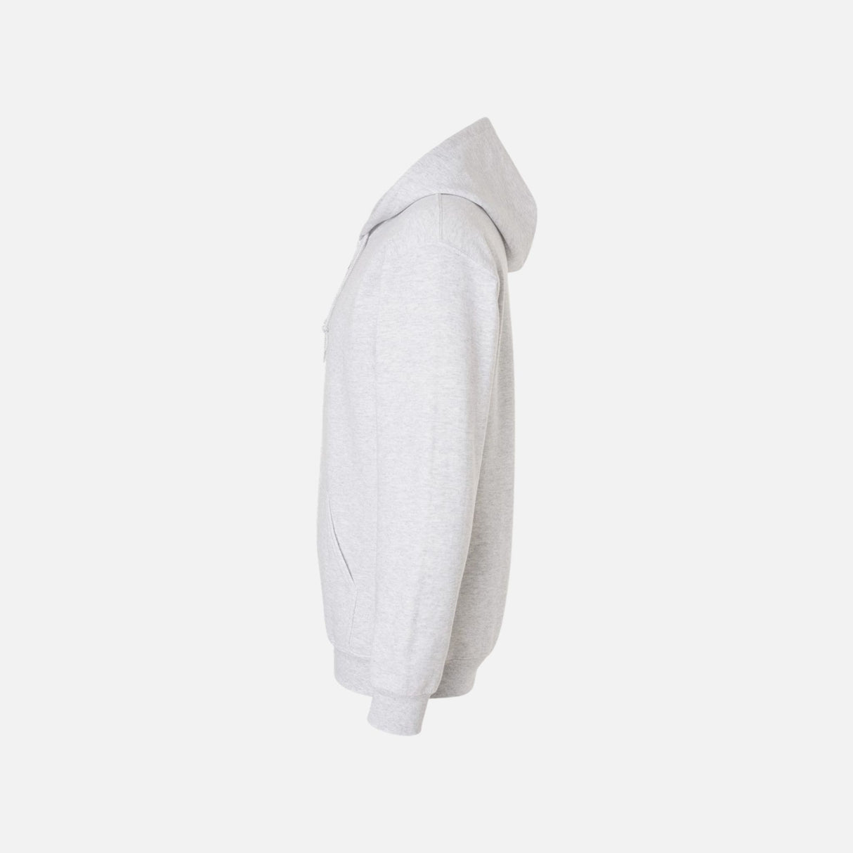 Sweat à capuche zippé Gildan, modèle S, couleur cendre, vêtement à capuchon pour homme.