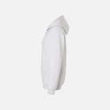 Sweat à capuche zippé Gildan, modèle S, couleur cendre, vêtement à capuchon pour homme.