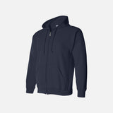 Hoodie-zippee-GILDAN-S_S-18600-marine-côté